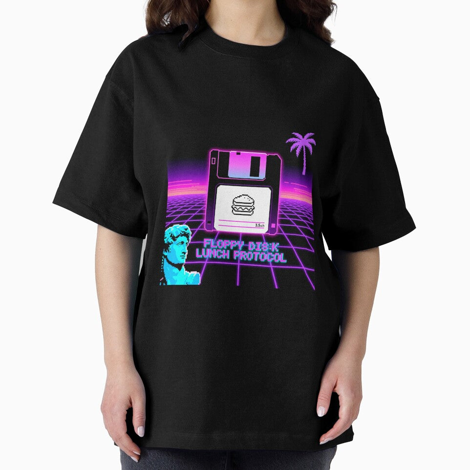 Retro Floppy Disk Lunch Protocol Vaporwave Design by Arte-Excellency
