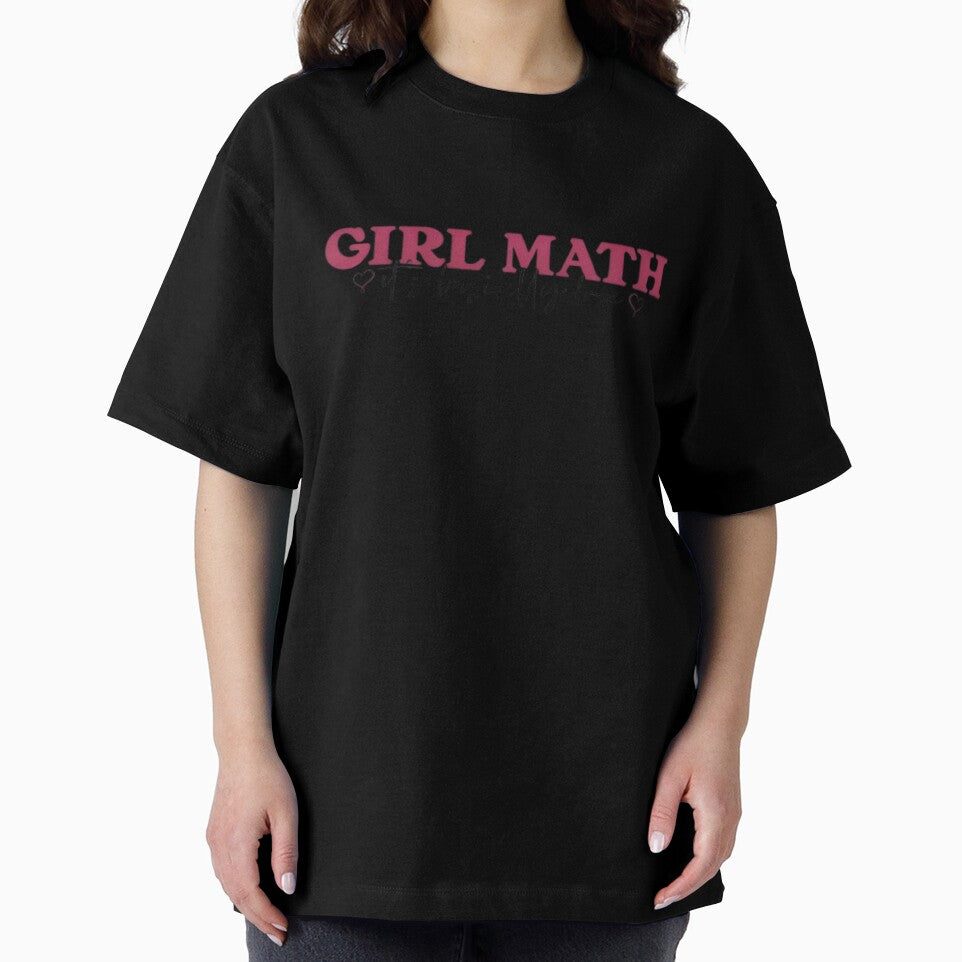Girl Math - Funny Trendy Quote Design by Rangmanch