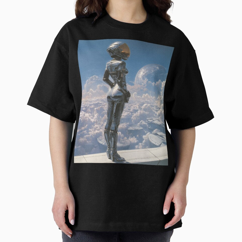 Futuristic Chrome Woman Poster | Retrofuturism Sci-Fi Art | Space Age Wall Decor 3 by Velvetcosmonova