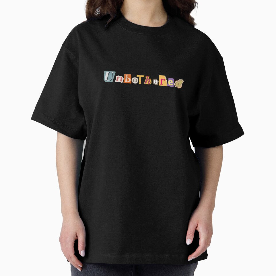 Unbothered – Ransom Note Style Typography Design by drdoodle92 Art