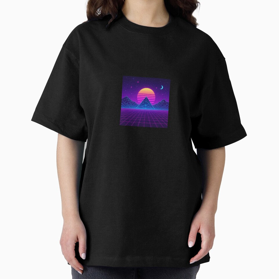 Retro Futuristic Neon Sunset by LevelUpLab