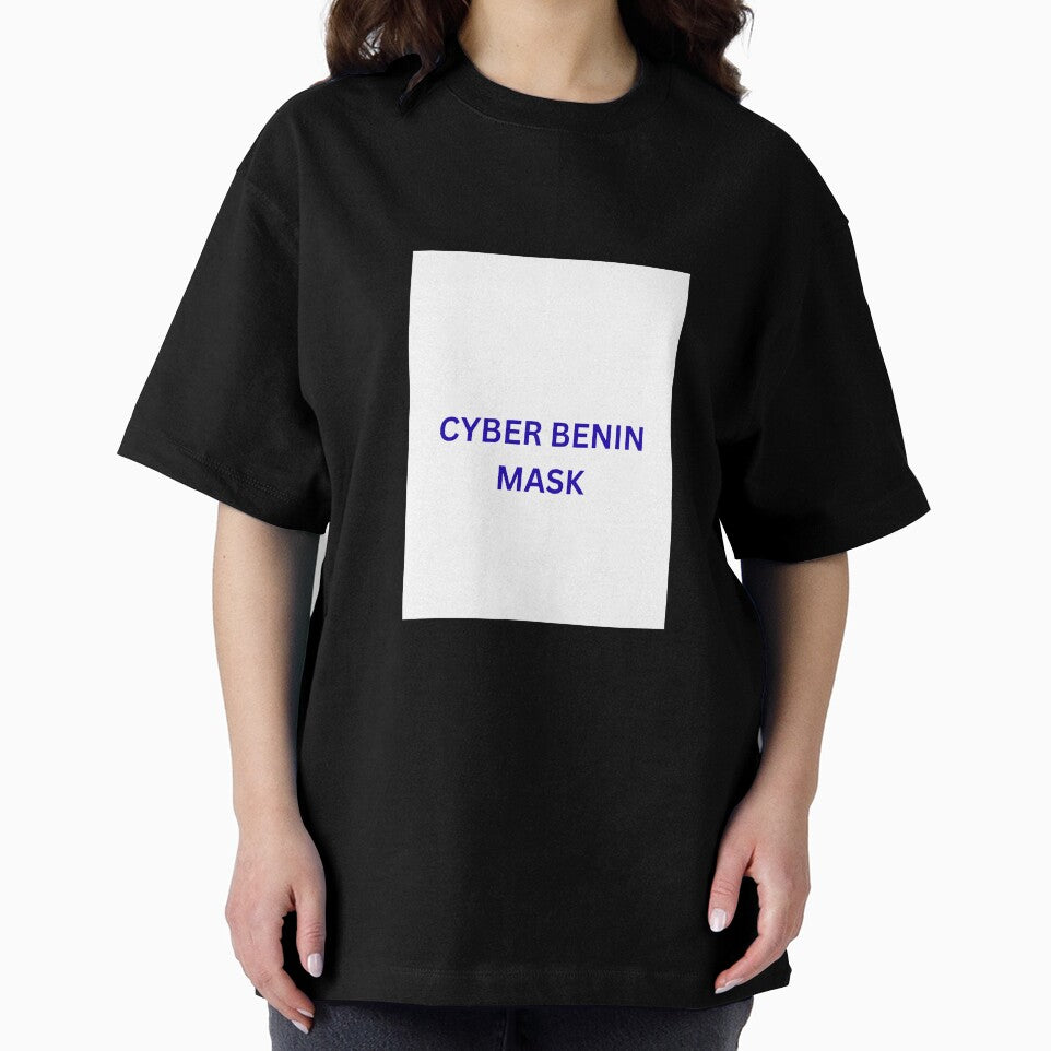 Neo-Nigeria Cyber Benin Mask Electric Blue by Naija Aura Studio