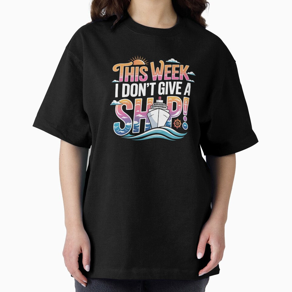 I Don’t Give A Ship - Funny Cruise Quotes Cap by Suzy Perez Art