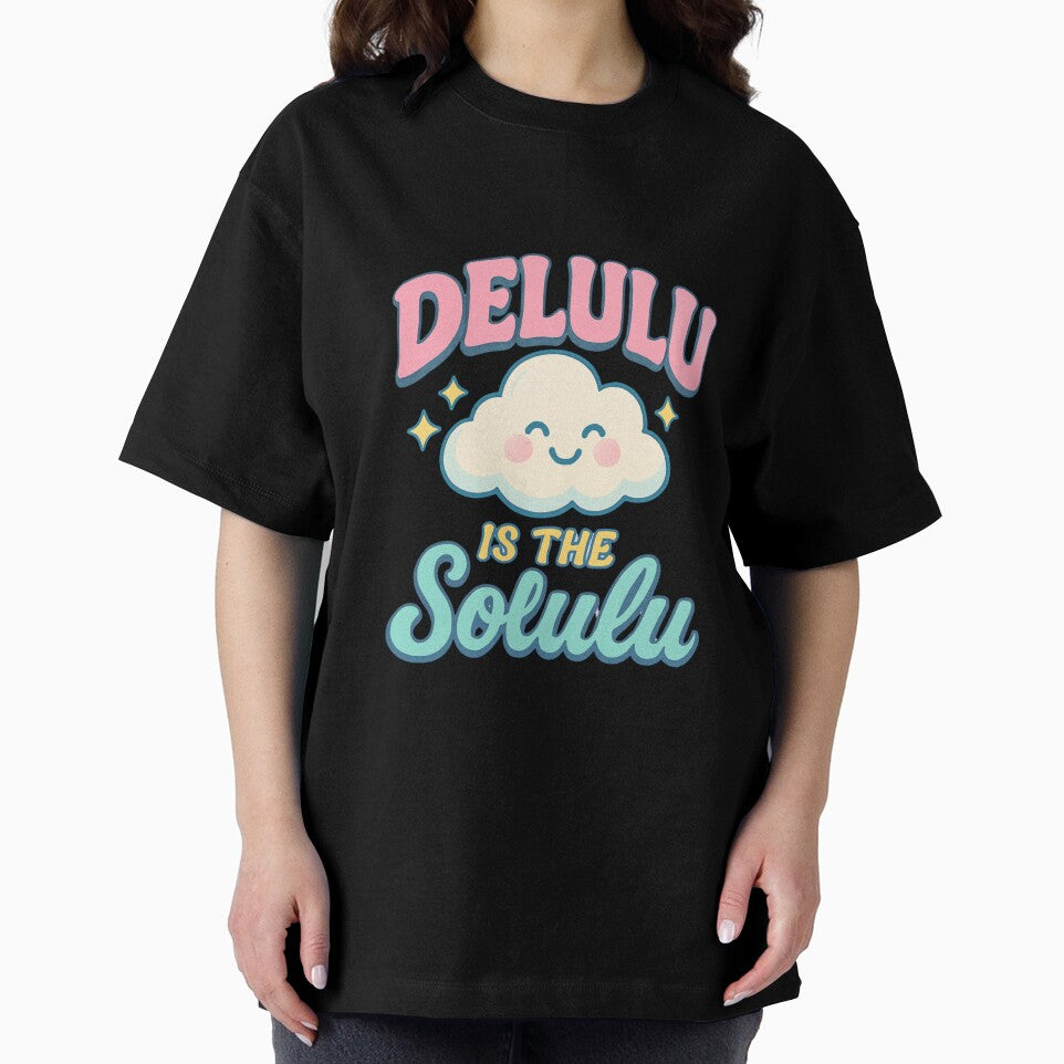 Delulu Is The Solulu – Cute Aesthetic Cloud Meme by MOAVE-Design