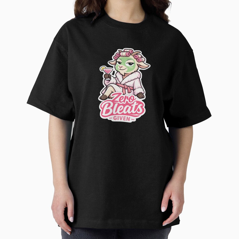 Zero Bleats Given Funny Goat Spa Shirt | Sarcastic Goat Self Care Humor by Gentlestate