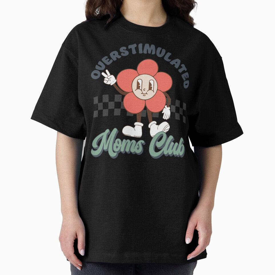 Overstimulated Moms Club - Funny Retro Groovy Tired Mum by printify