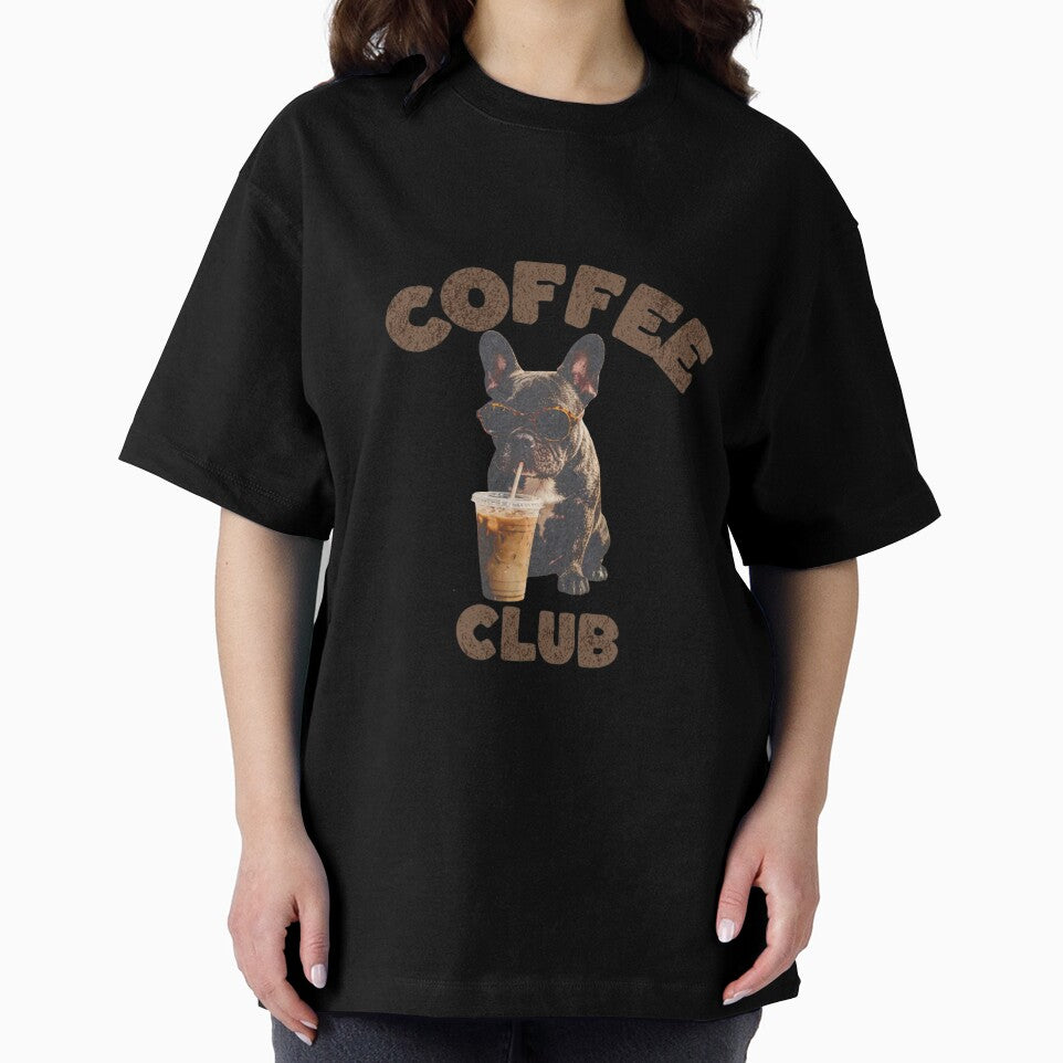 Coffee Club French Bulldog — Funny Iced Coffee Frenchie Dog Graphic by Colorful-Garden