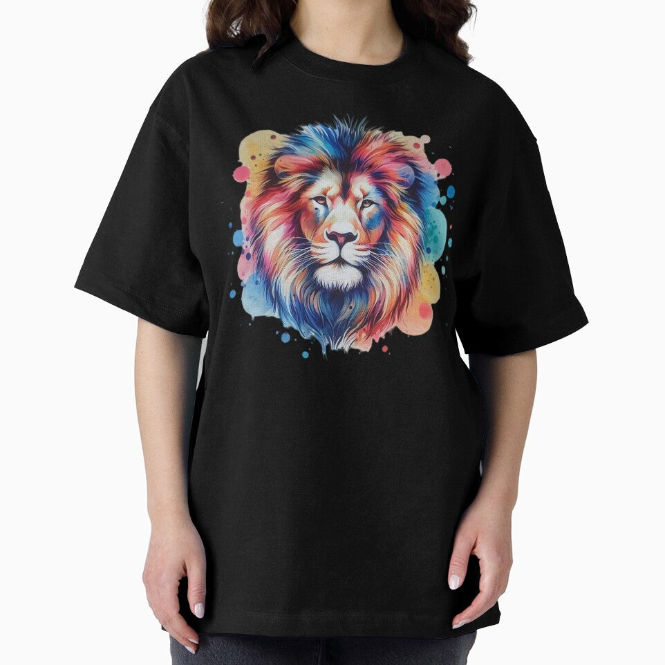 A lion with a colorful background. by Marcoshop10