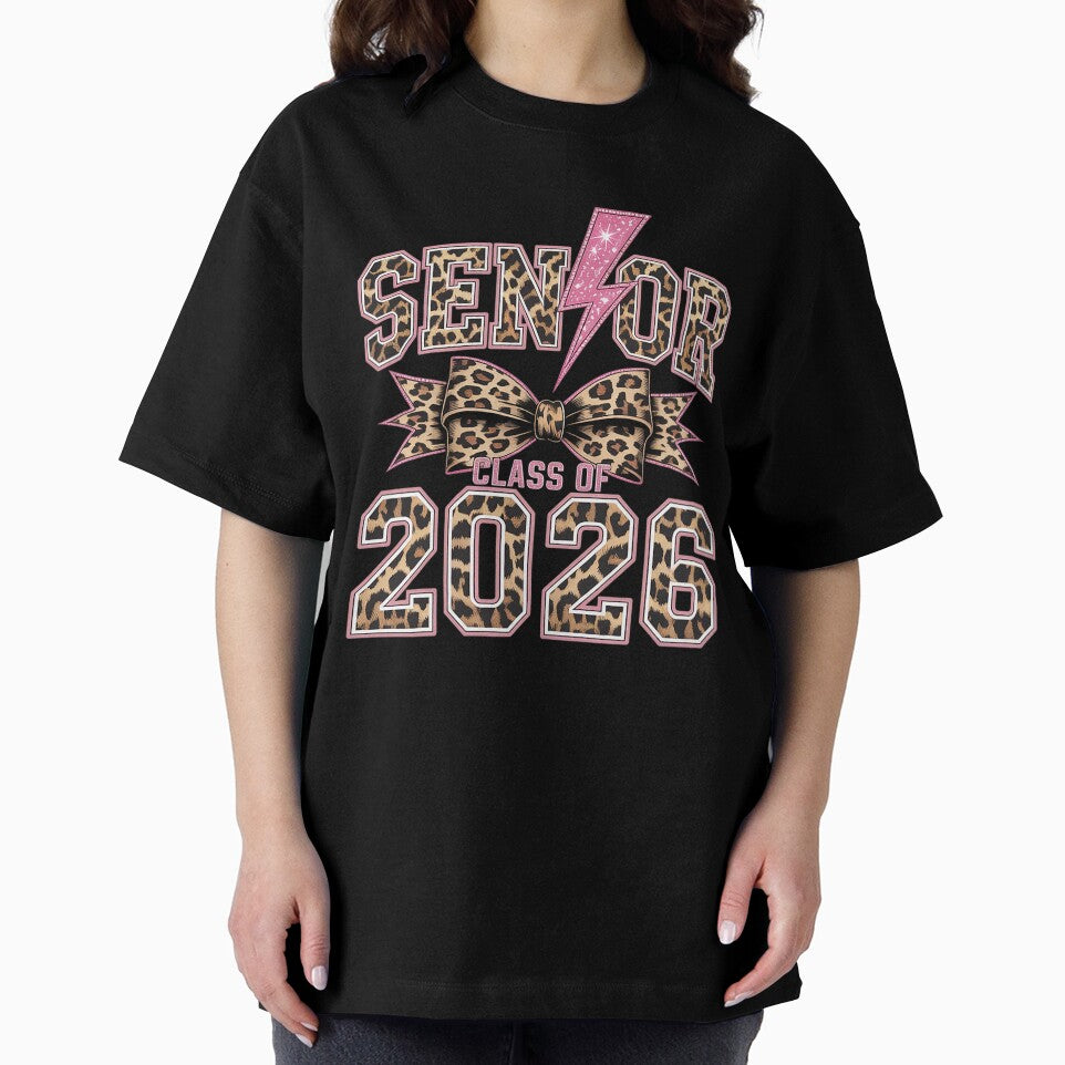 Senior Class of 2026 Leopard Print Graduation Girl Graduate by BlassmausArt