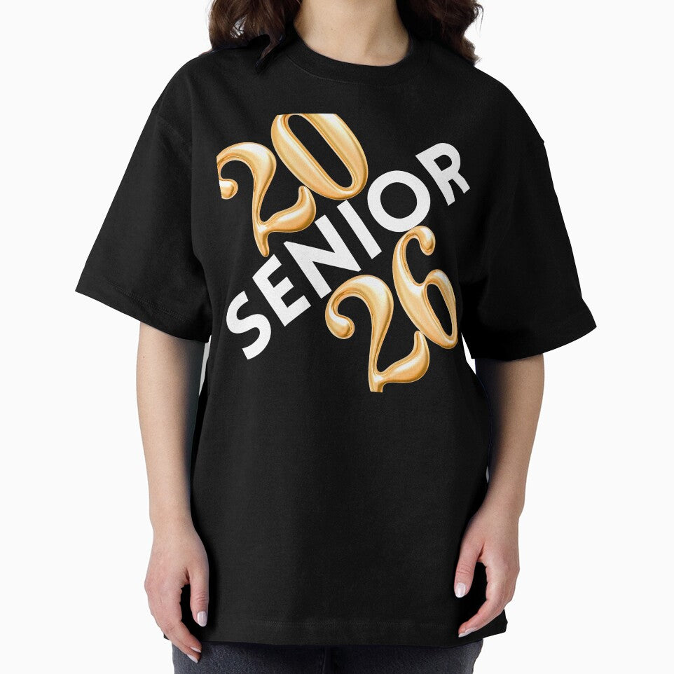Senior 2026 Silver and Gold Angled by Seeshellspace Designs
