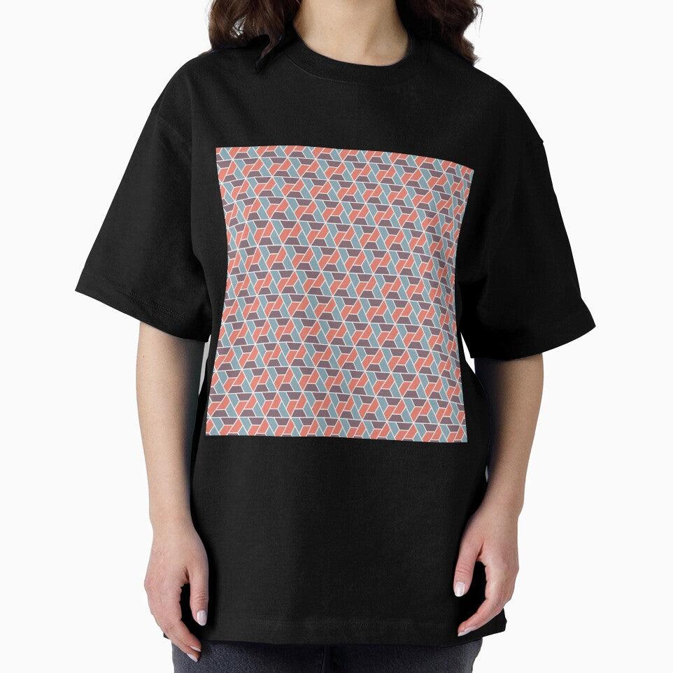 Pink and purple triangle pattern by flamendes