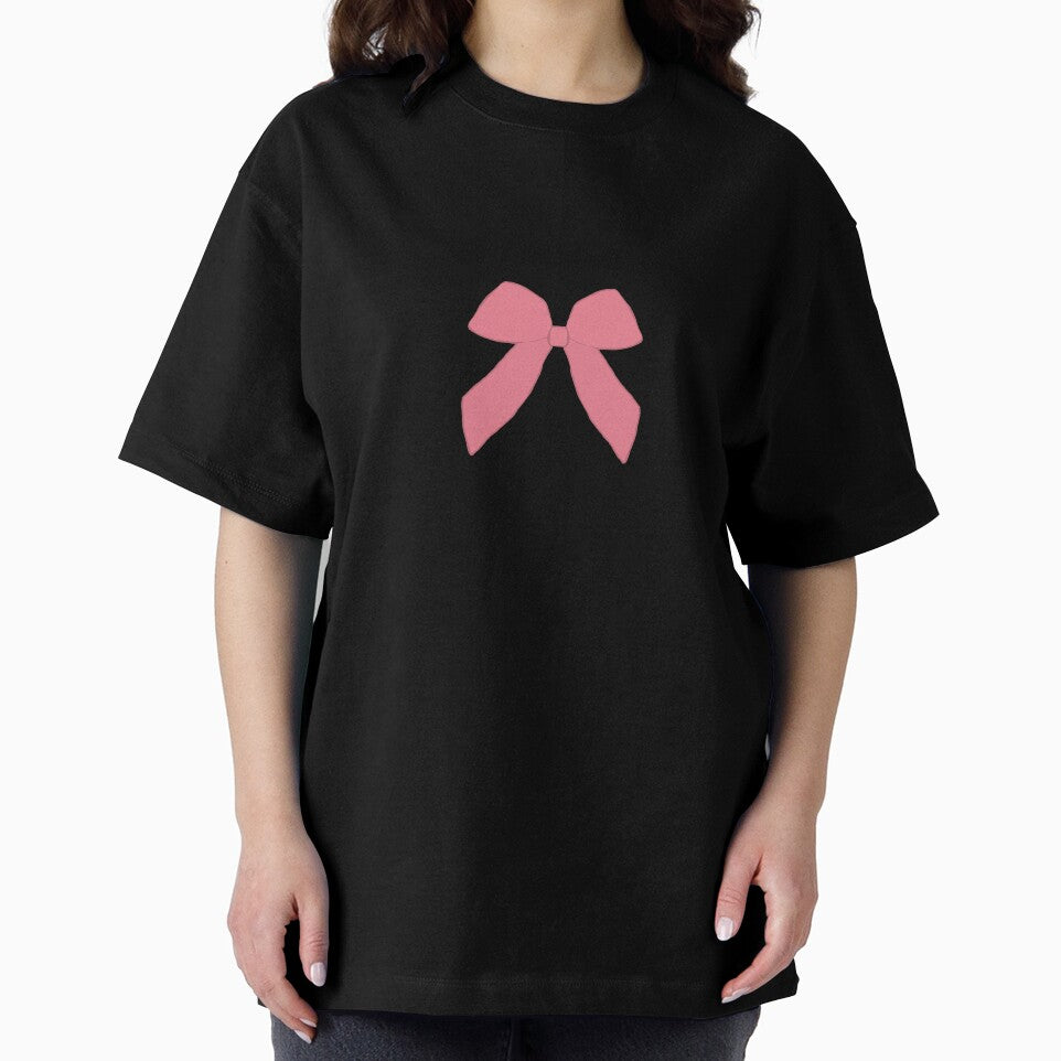 Coquette Pink Bow – Soft Girl Aesthetic Minimalist Ribbon Illustration” by Naine  M.