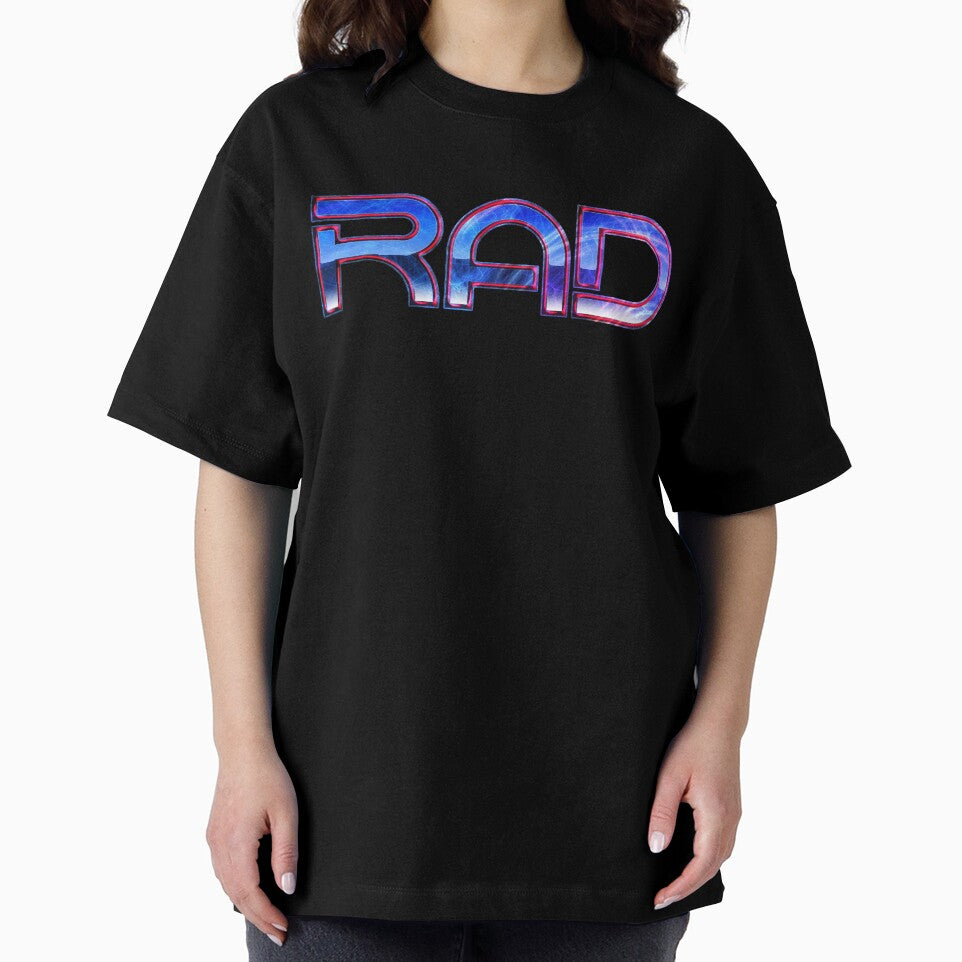Retro 1980s Style Rad Metal Reflective Text Design by Bill Shearer