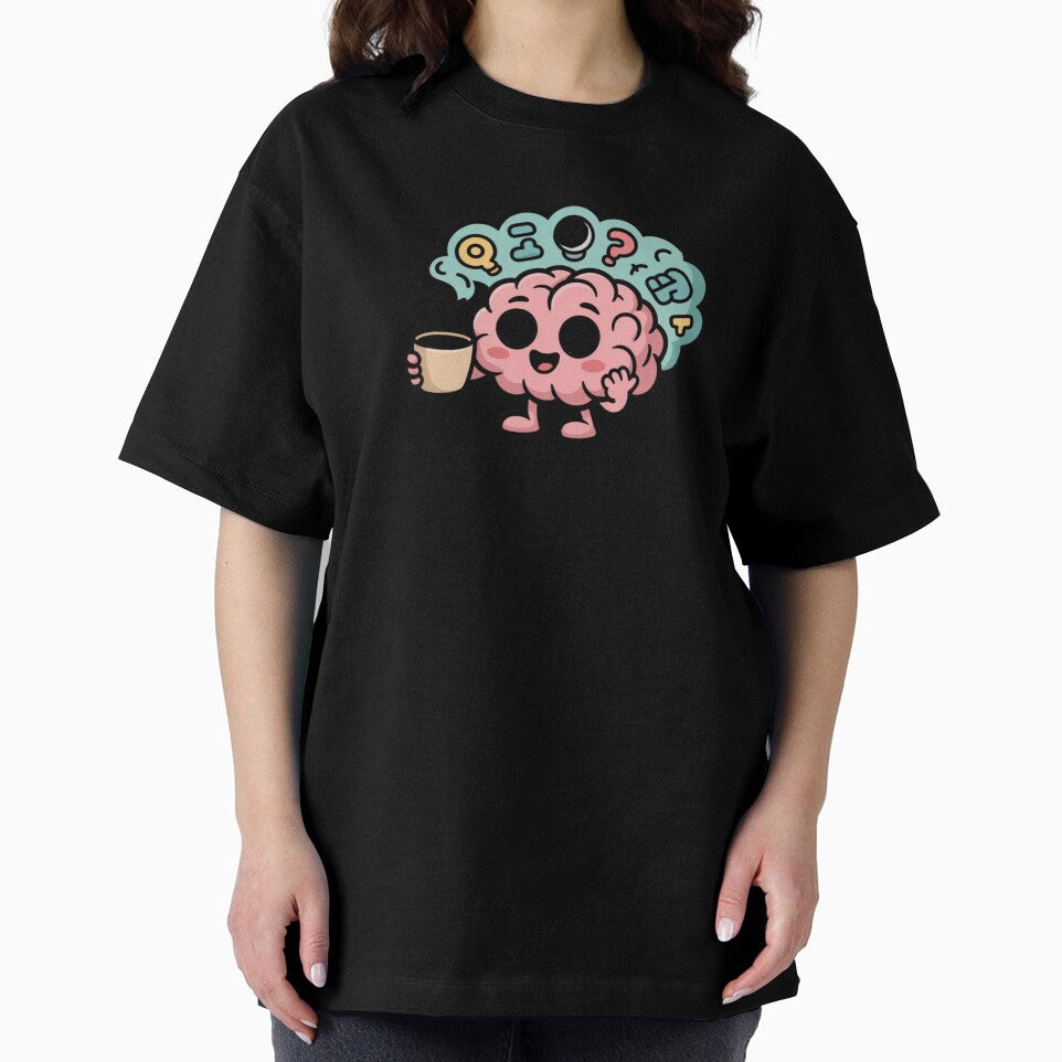 Overthinking Club — Cute Brain Mascot Design by Timeless Design
