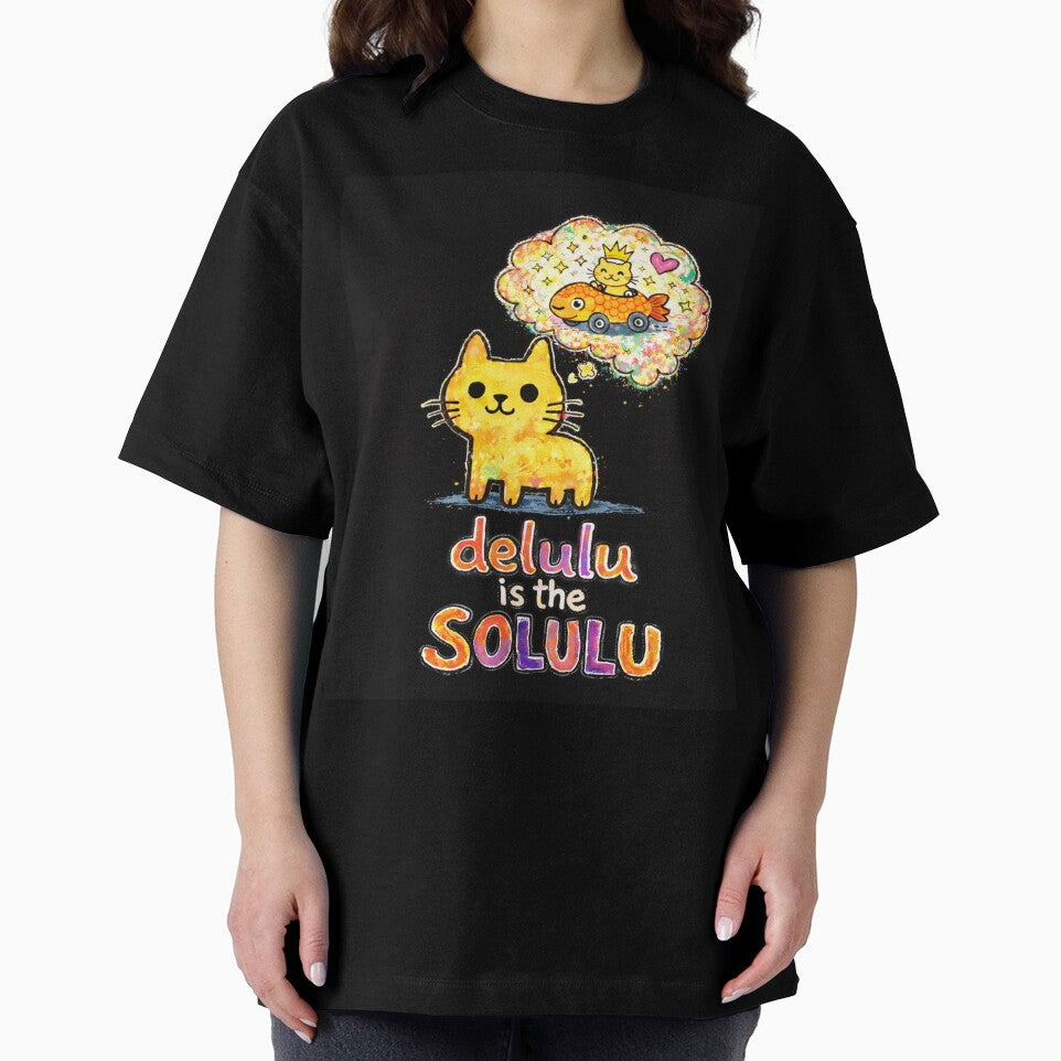 Delulu Is The Solulu Cat by ZunZunArt