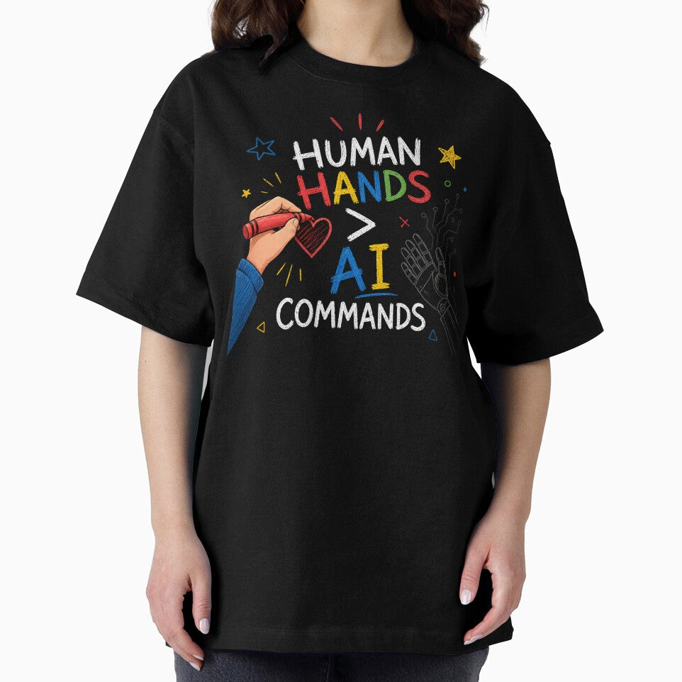 Human Hands AI Commands Pro Human Creativity Crayon by chattsuede