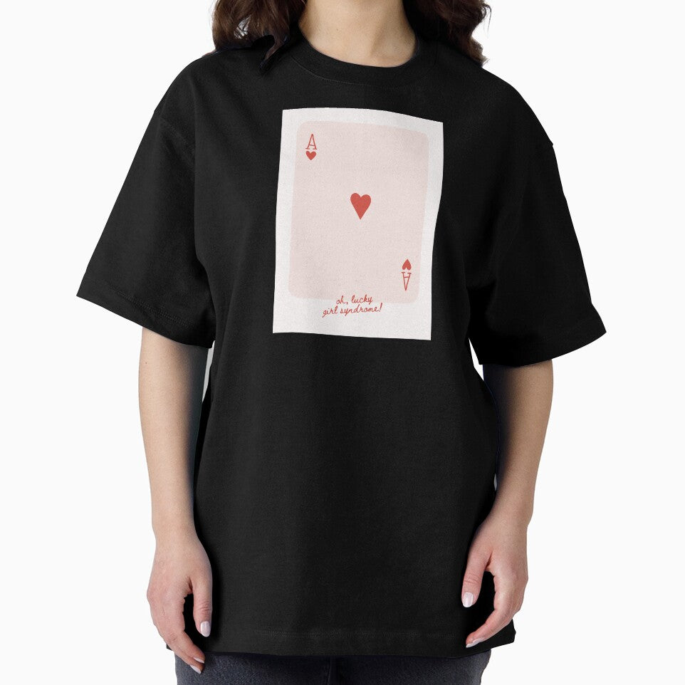 Lucky Girl Syndrome Ace of Hearts Playing Card | Trendy Aesthetic Affirmation by Dimu Co.