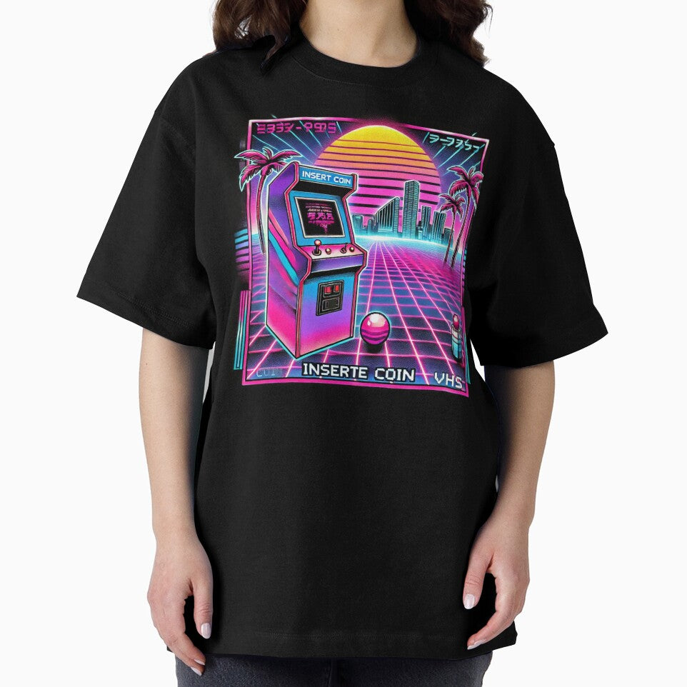 "Retro Arcade Dream - 90s Vaporwave Aesthetic" by Younes.Art