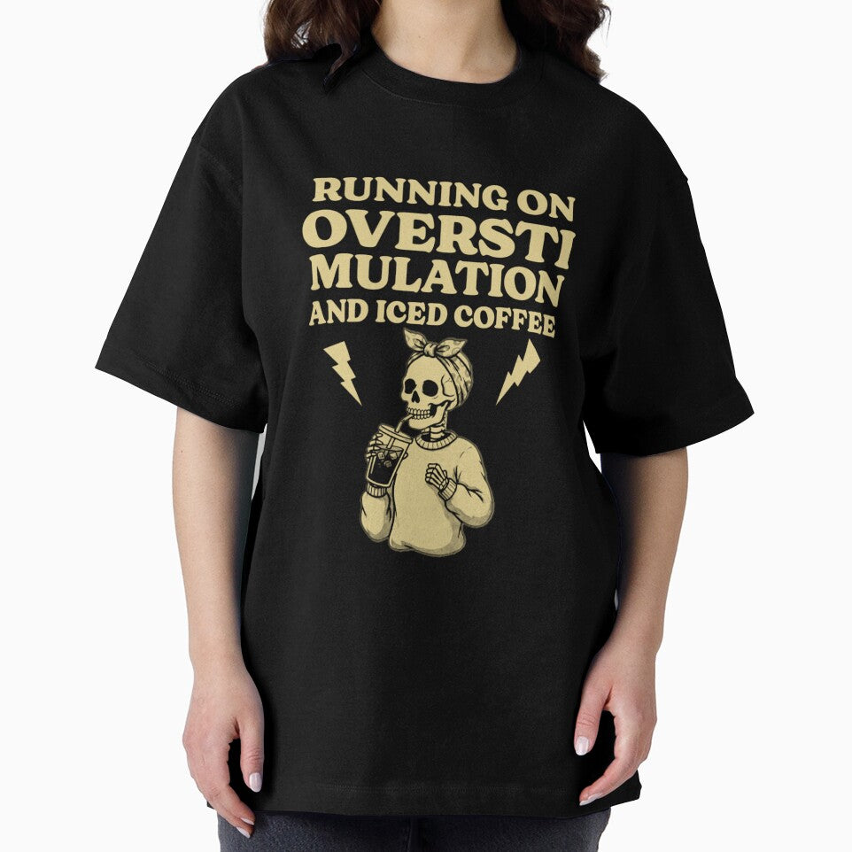Running On Overstimulation And Iced Coffee Skeleton by Abibless1998