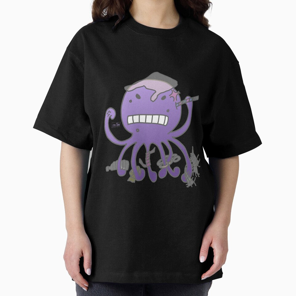 Angry octopus annoyed by plastics by AlbinoSnowman