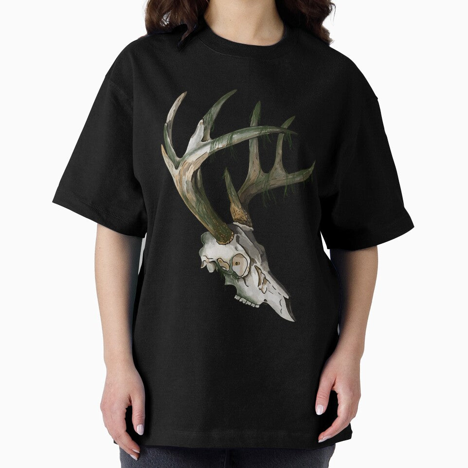 Mossy Deer Skull Antlers by elhuyrkod85