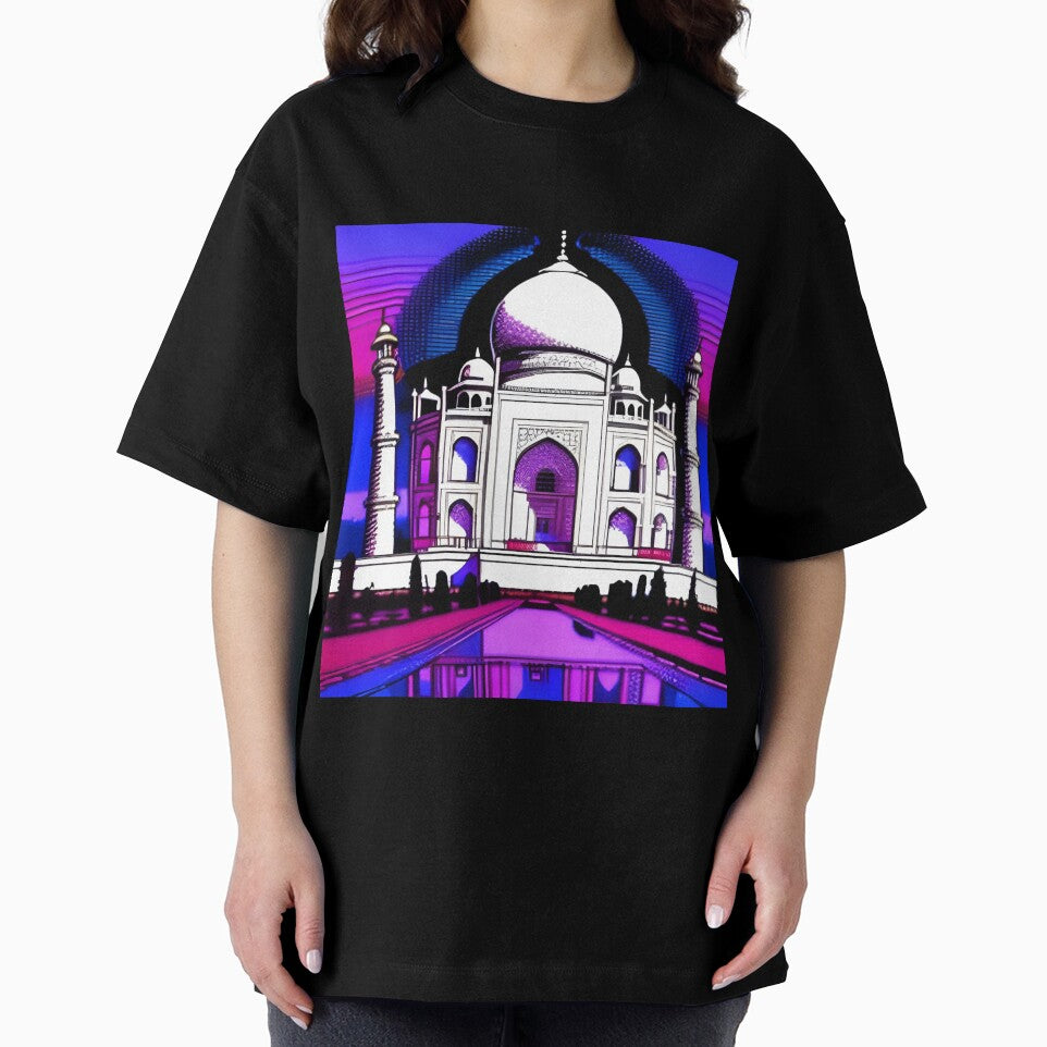 Taj Mahal monument in retro style by imagenia