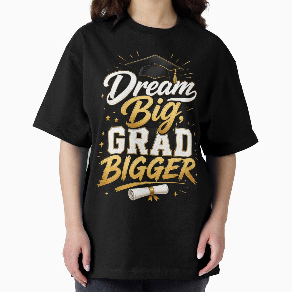 Dream Big Grad Bigger Inspirational Graduation Senior by VibrantVisionM