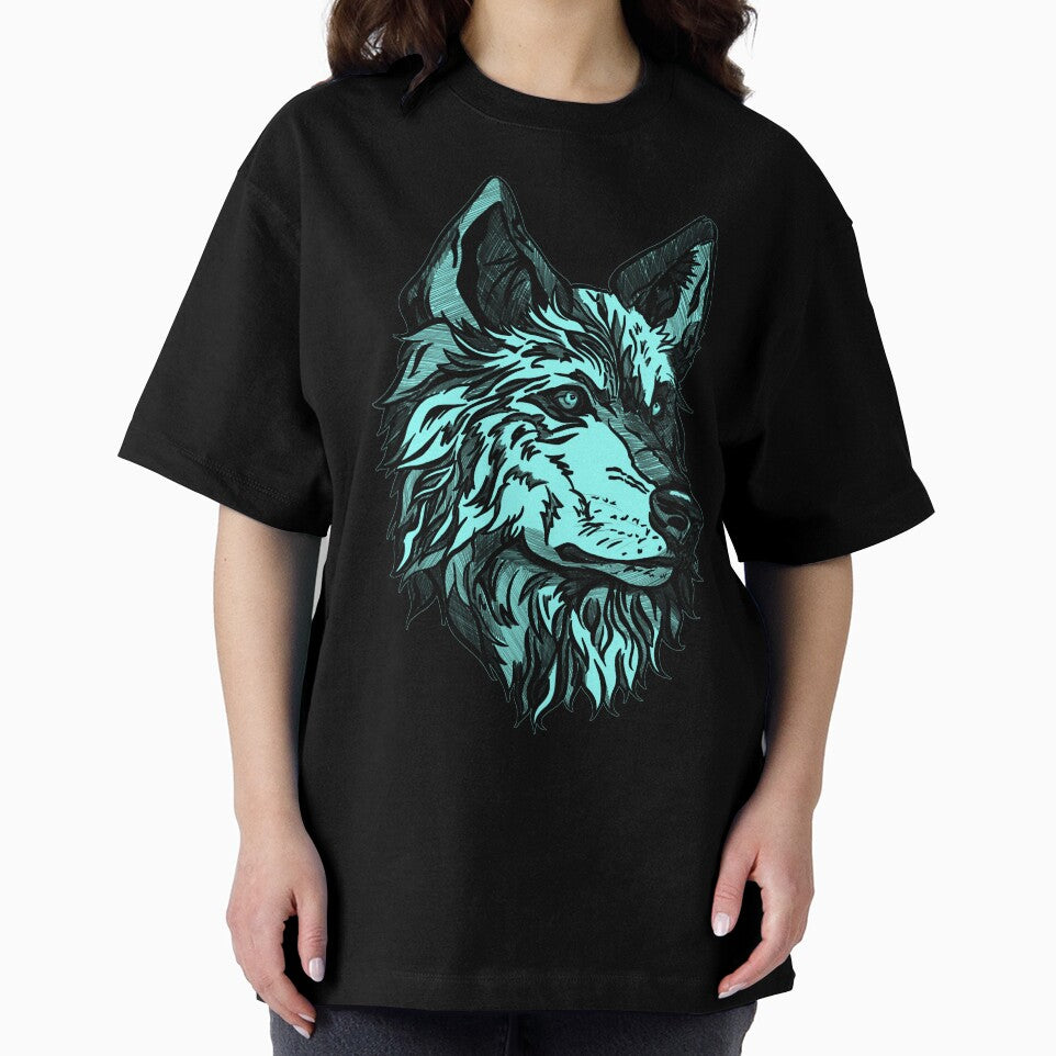 Blue wild wolf by Maryart8