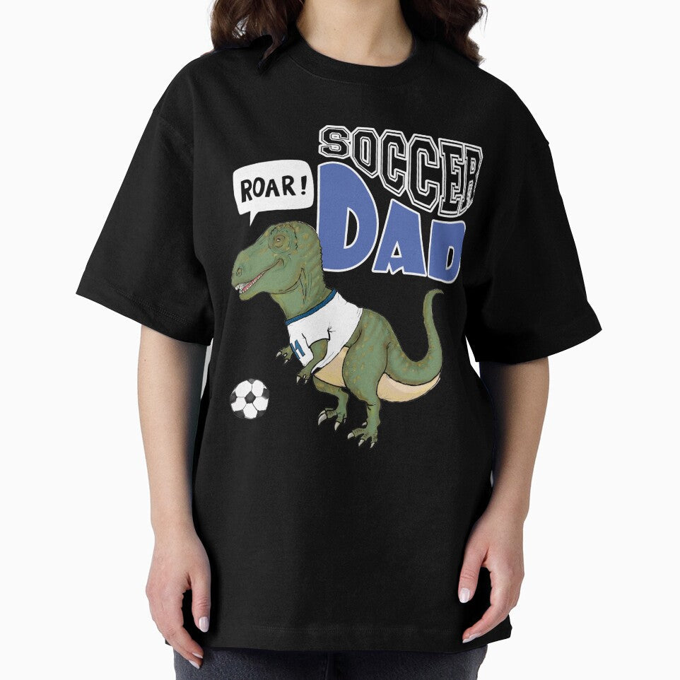 Soccer Dad Dinosaur Funny T Rex Football Dad Gift for Soccer Fathers by E20STUDIO