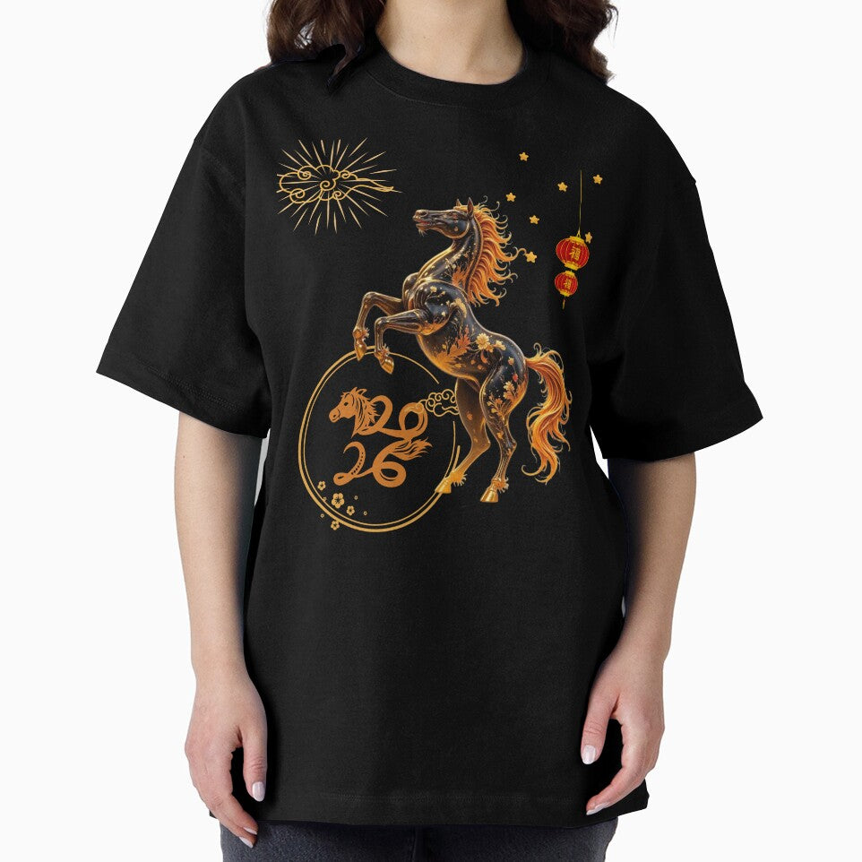 Year of Horse 2026 Lunar New Year Chinese New Year 2026 T-Shirt by fantasy.world