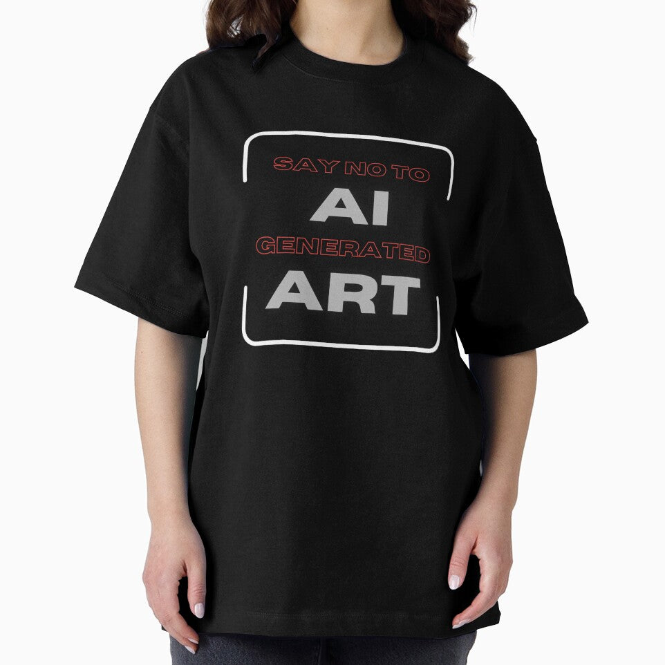No To AI Generated Art Neon Stable Diffusion by GSquaredDesigns