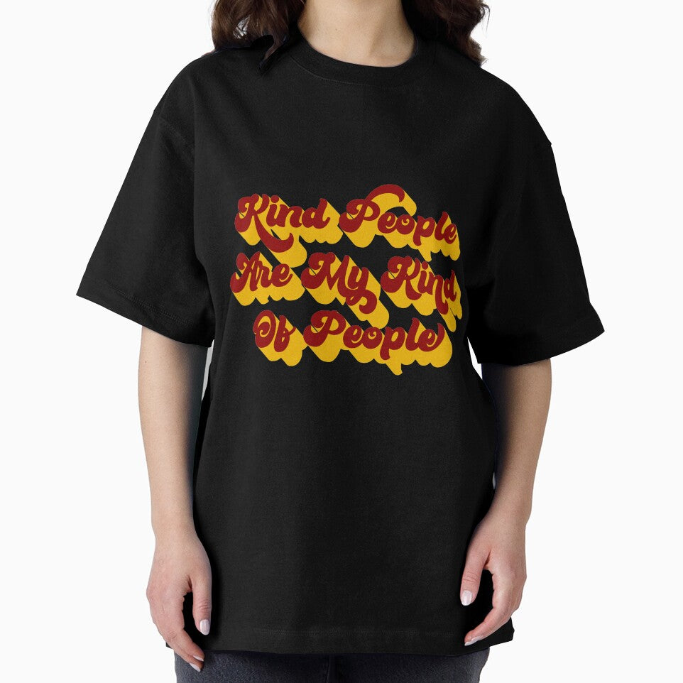 Kind People are My Kind of People Red and Yellow by AllVibesWelcome