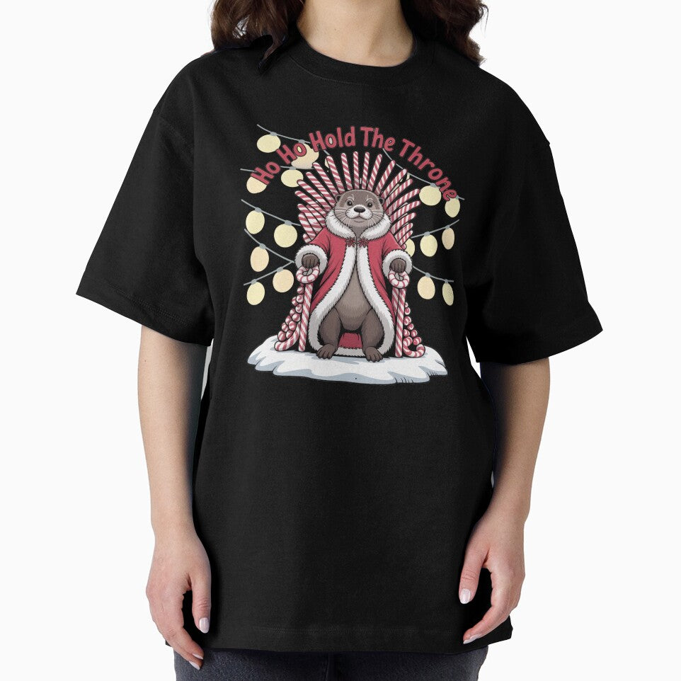 Hold The Throne | Otter T-Shirt by NicolasGlowArt