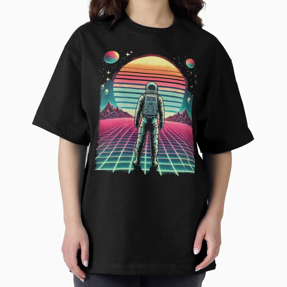 Retro Astronaut Sunset – Vaporwave Space Exploration by chantastical