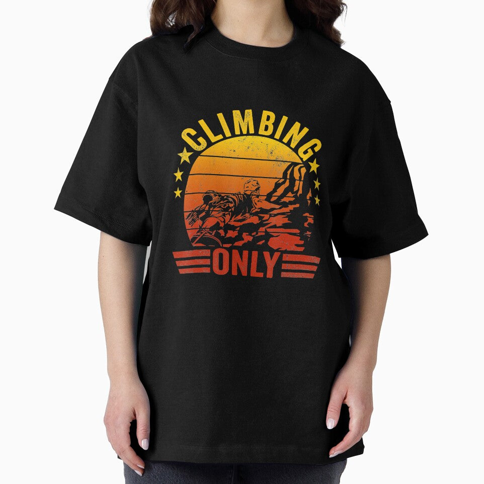 Climbing Only Retro Style Rock Climbing Climber Mountain Bouldering Funny by Jutisi