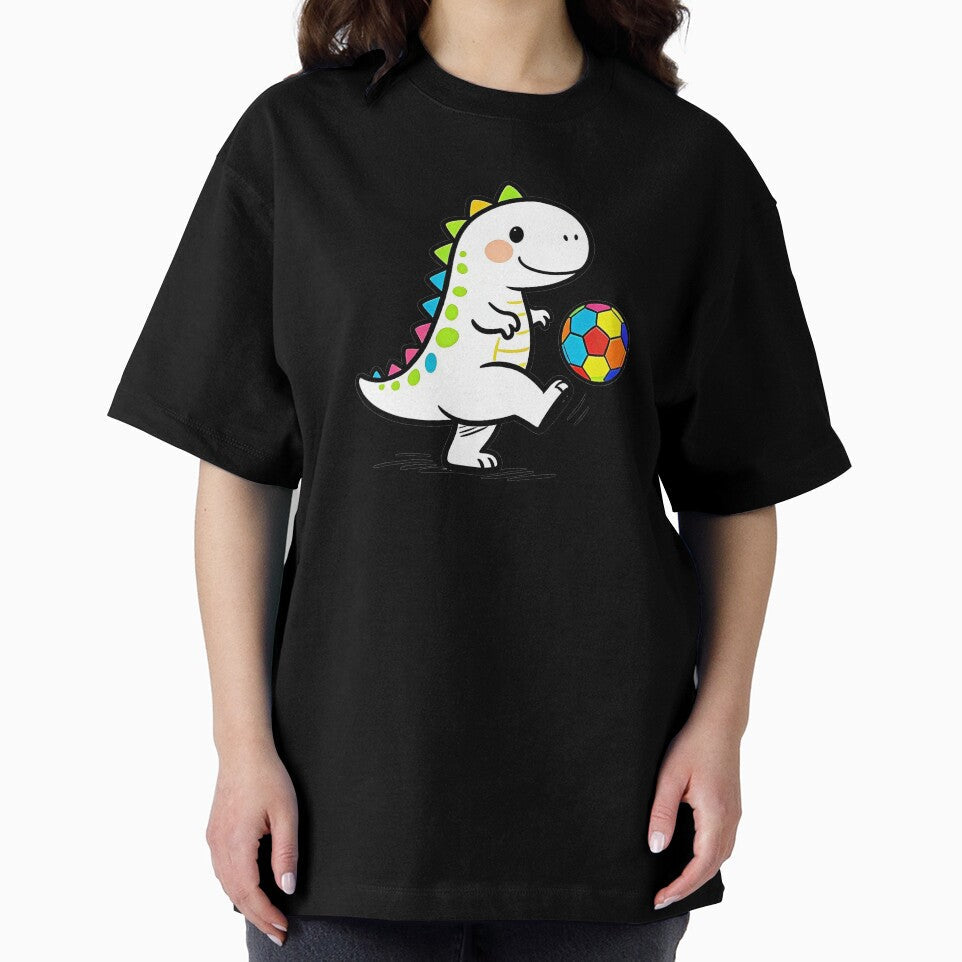 Cute Dinosaur Playing Soccer | Kids Sports Cartoon by PrintStichCo