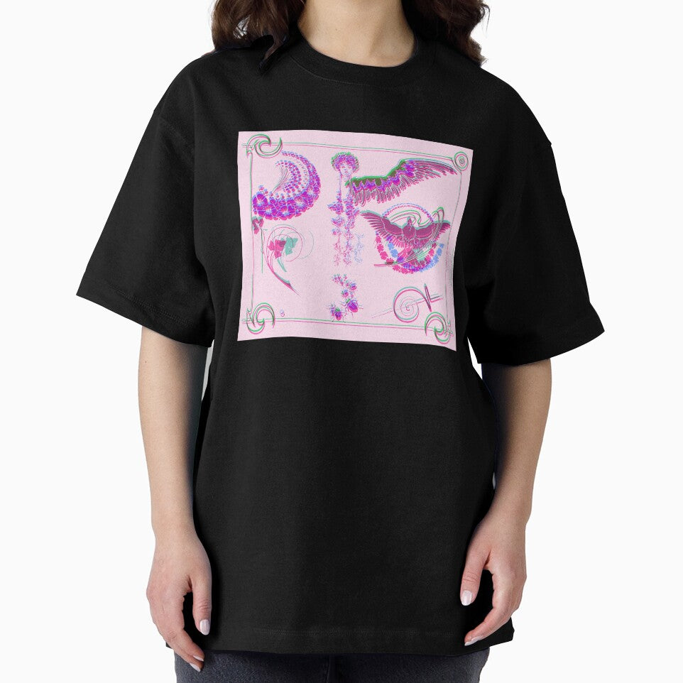 Magical Art Nouveau Symbols Pink by BioDigital-Jazz