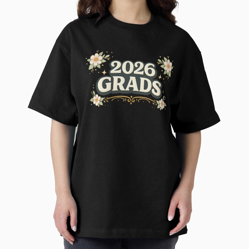 2026 Grads Floral Graduation Badge by PunchDrop