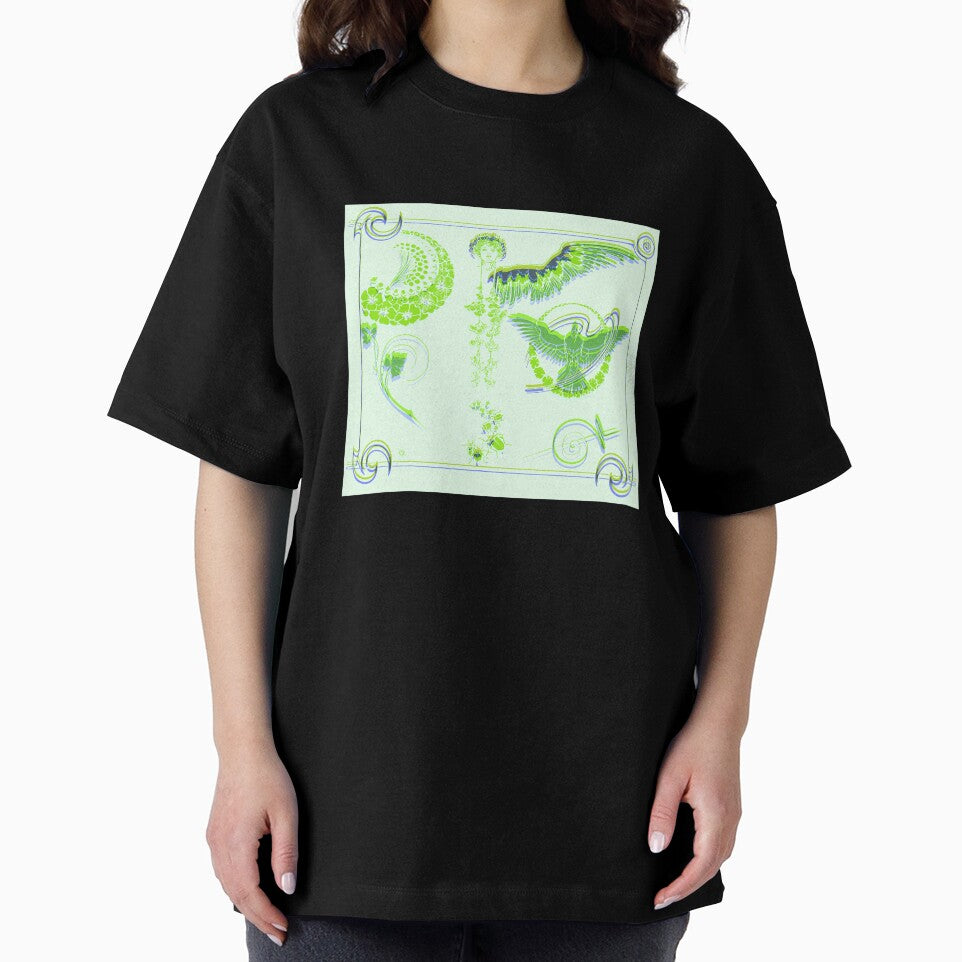 Art Nouveau Magical Symbols Green by BioDigital-Jazz