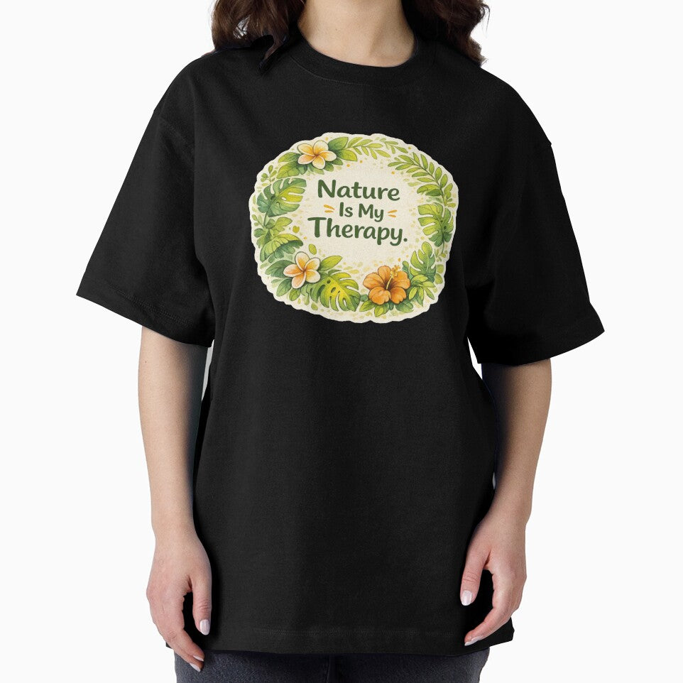 Nature Is My Therapy | Botanical Wellness Art by Wander Vibes