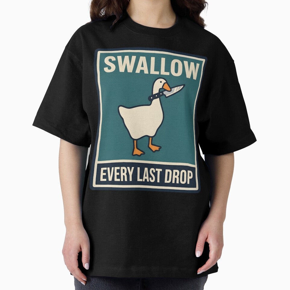 Swallow Every Last Drop - Funny Unhinged Goose With Knife Meme by P2P-paotopao