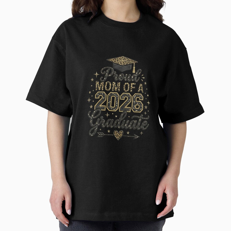 Proud Mom of a 2026 Graduate Leopard Print Graduation Design by LearnCreations