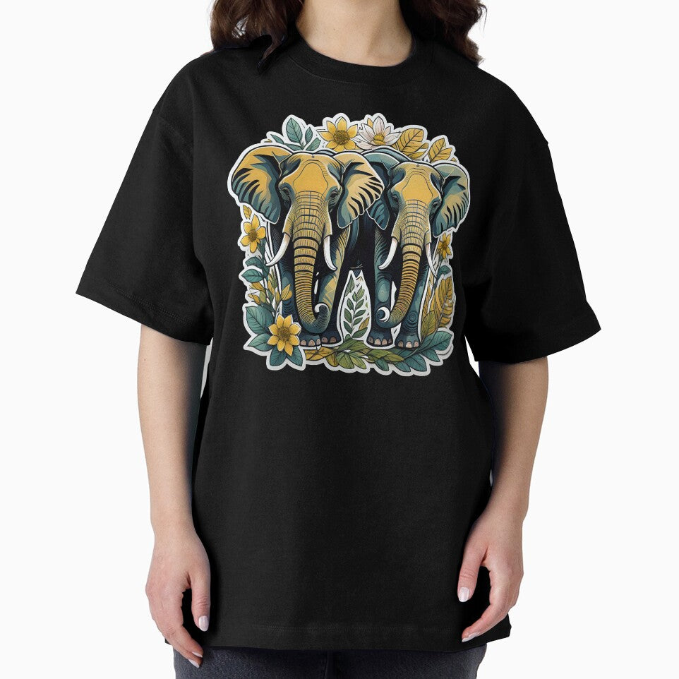 Elephant surrounded by yellow flowers by WildStudiio