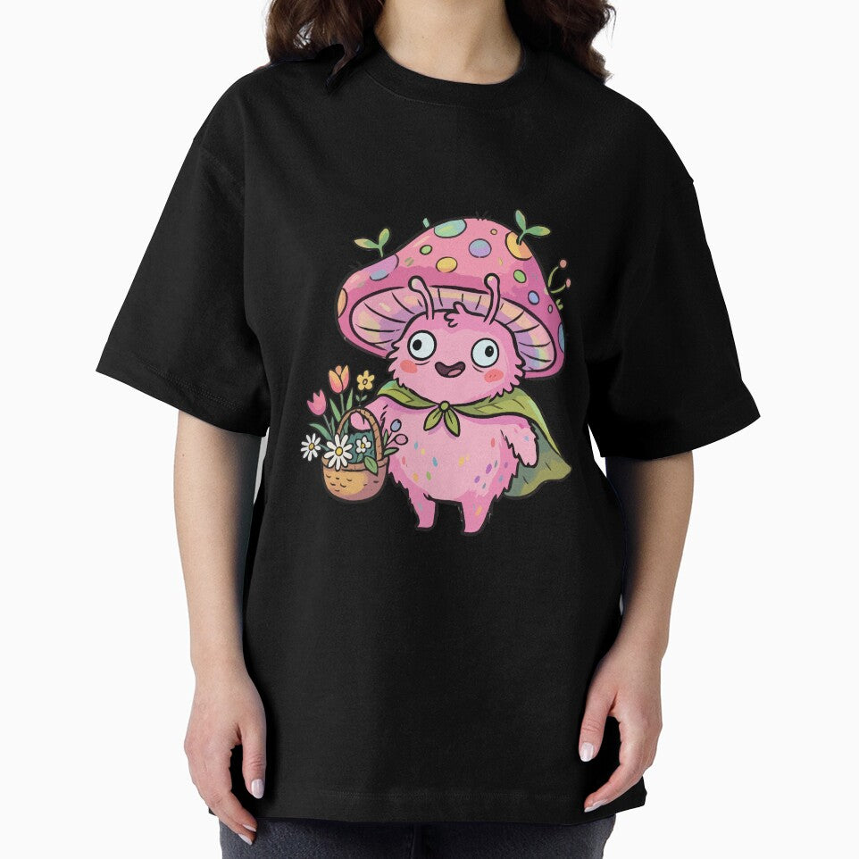 Pink Fuzzy Botanical Entity by Emegan Print Art