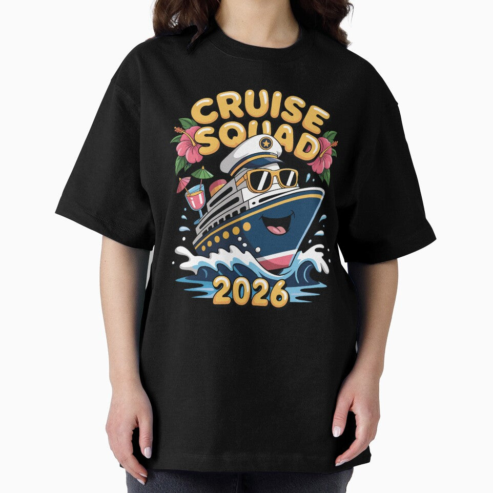 Cruise Squad 2026 Ship Captain Hat Tropical Group Trip by Creative League Ignite