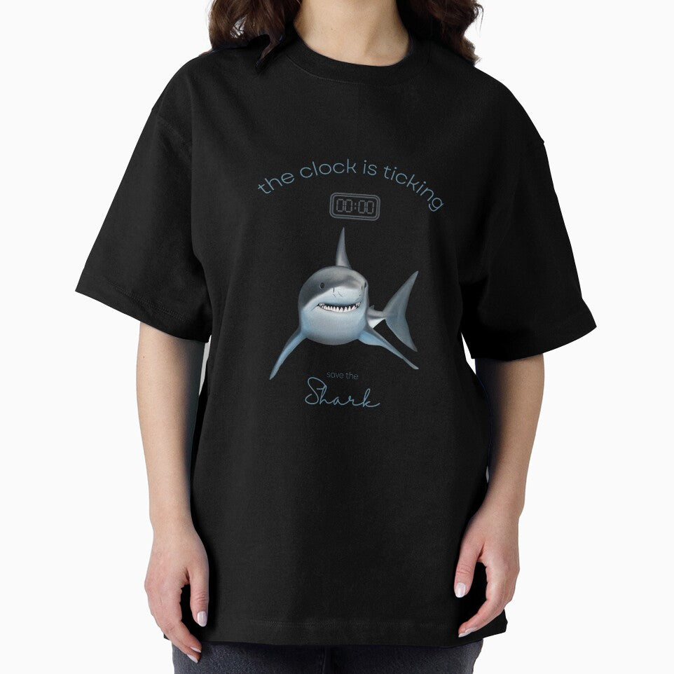 Protect The Shark Save the Shark The Clock is Ticking Throw Pillow by MagicWolfStar