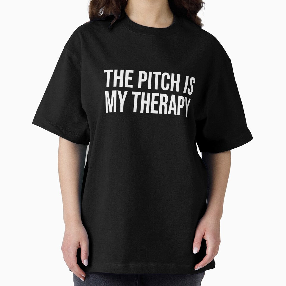The Pitch Is My Therapy — Funny Football Fan T-Shirt by The96Minutes