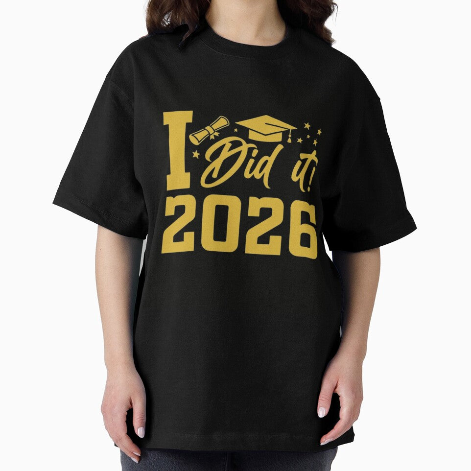 I Did It Class of 2026 Graduation Gold Aesthetic Senior Gift by haitrieuic96