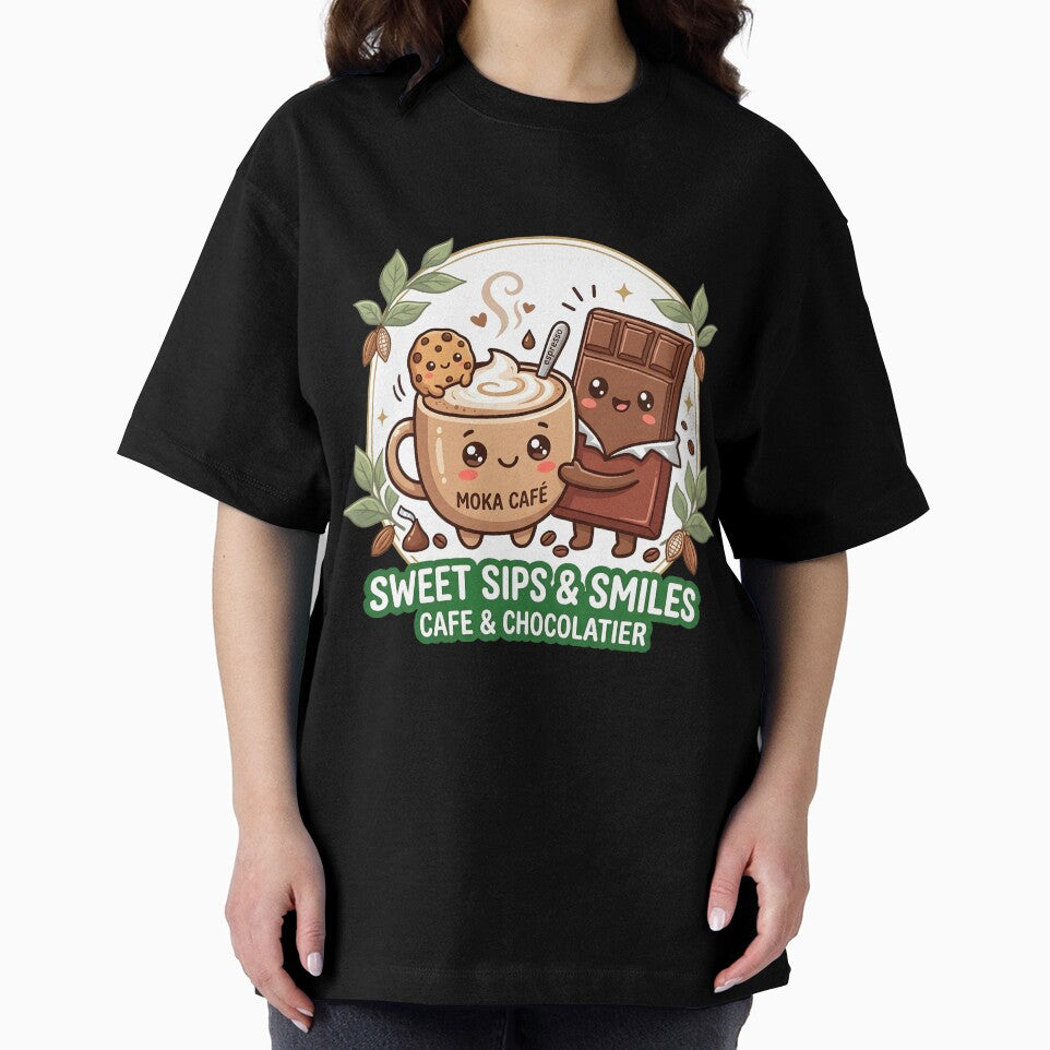 Sweet Sips and Smiles - Cute Coffee and Chocolate Bar Best Friends Mascot by WalterAdd