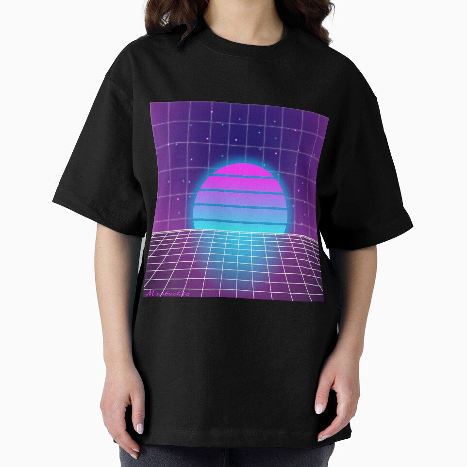 Vaporwave Sunset by Mustachio-Draws